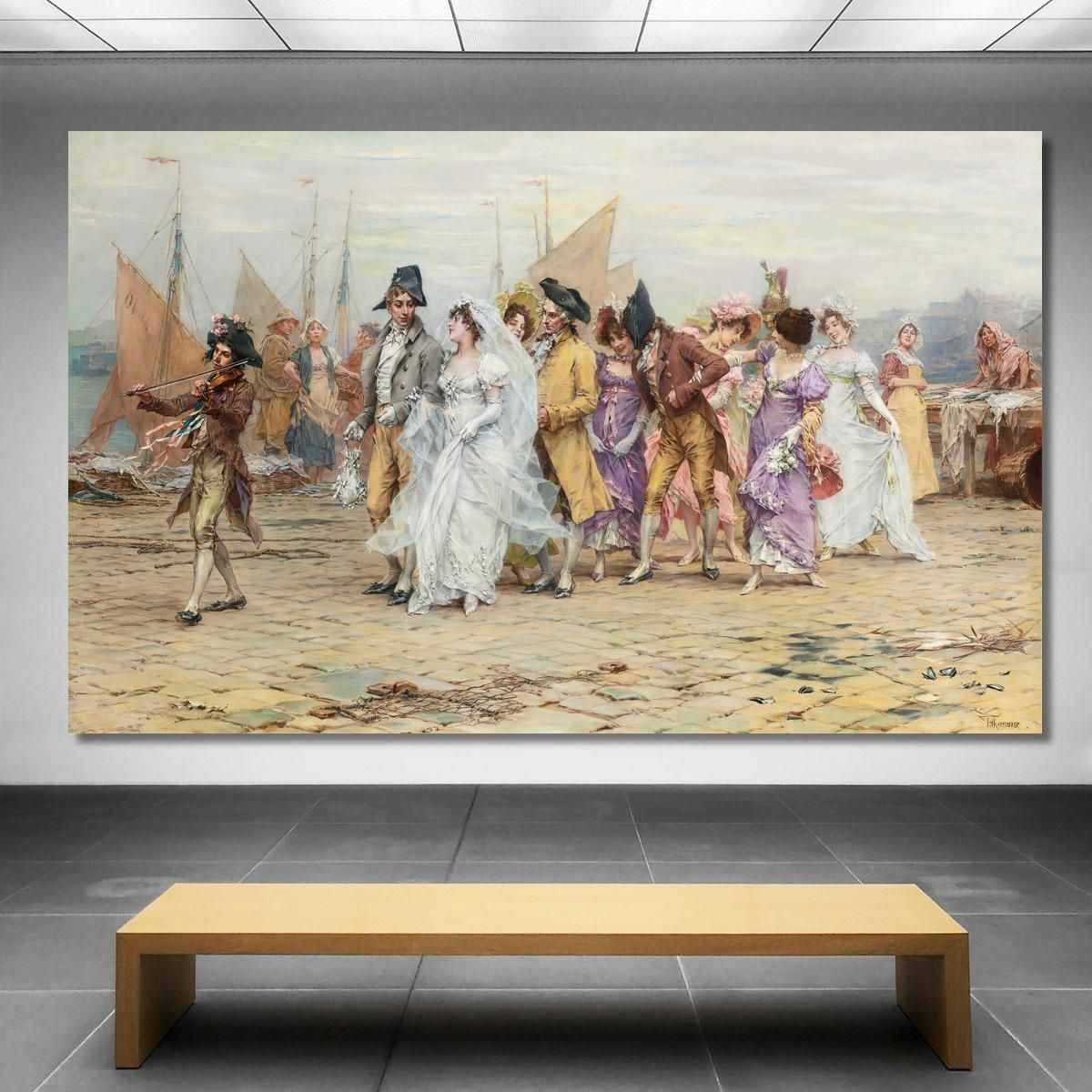 The Wedding Procession Frederik Hendrik Kaemmerer fhk21 canvas print 
