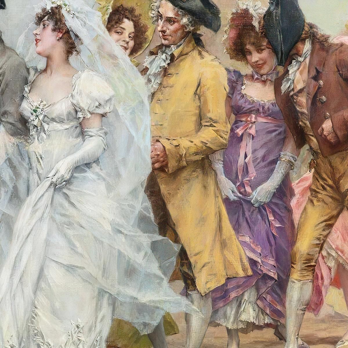 The Wedding Procession Frederik Hendrik Kaemmerer fhk21 canvas print