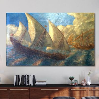 Pisan Caravelle Gaetano Previati gpr1 canvas print 
