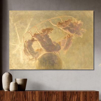 Dance Of The Hours Detail Gaetano Previati gpr2 canvas print 