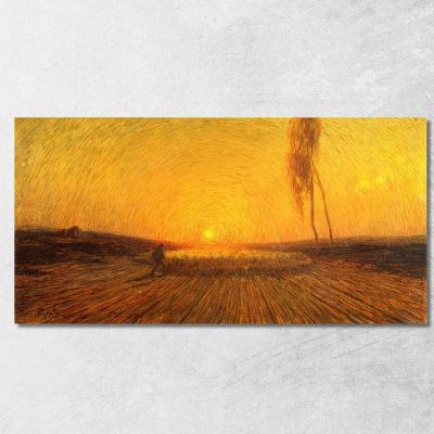 Flock At Dawn Gaetano Previati gpr3 canvas print 