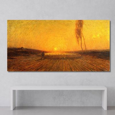 Flock At Dawn Gaetano Previati gpr3 canvas print 