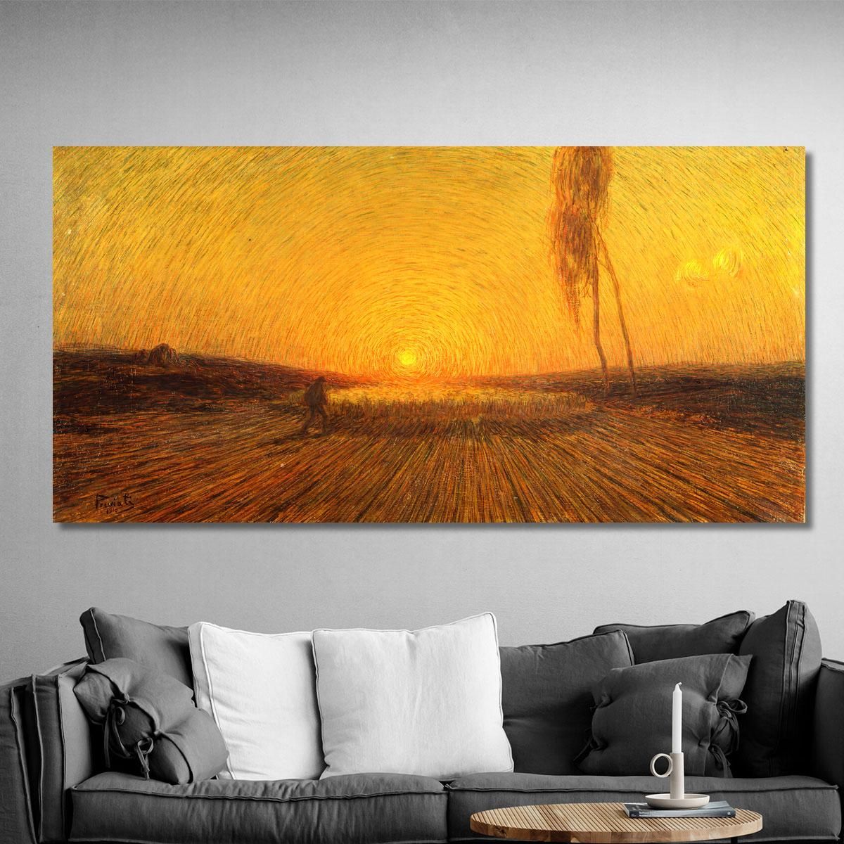 Flock At Dawn Gaetano Previati gpr3 canvas print 