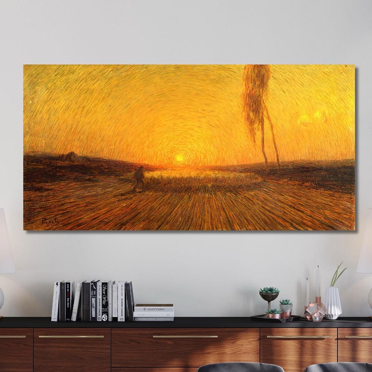 Flock At Dawn Gaetano Previati gpr3 canvas print 