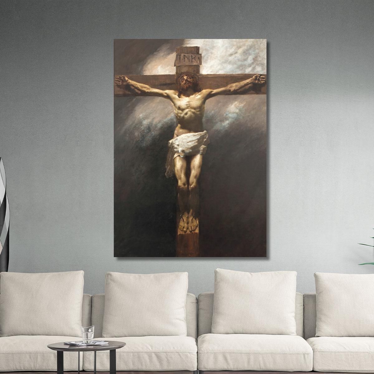 Christ Crucified Gaetano Previati gpr9 canvas print 