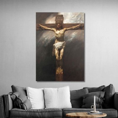 Christ Crucified Gaetano Previati gpr9 canvas print 