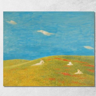 Meadow Gaetano Previati gpr14 canvas print 