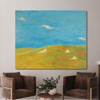 Meadow Gaetano Previati gpr14 canvas print 