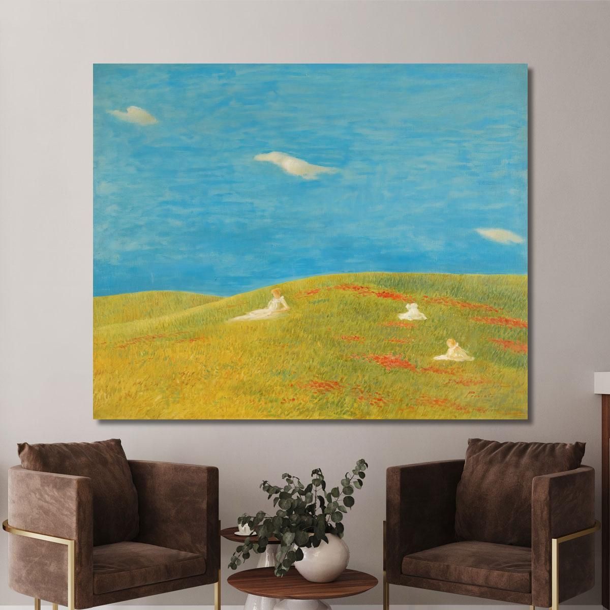Meadow Gaetano Previati gpr14 canvas print 