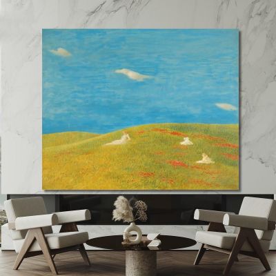 Meadow Gaetano Previati gpr14 canvas print 