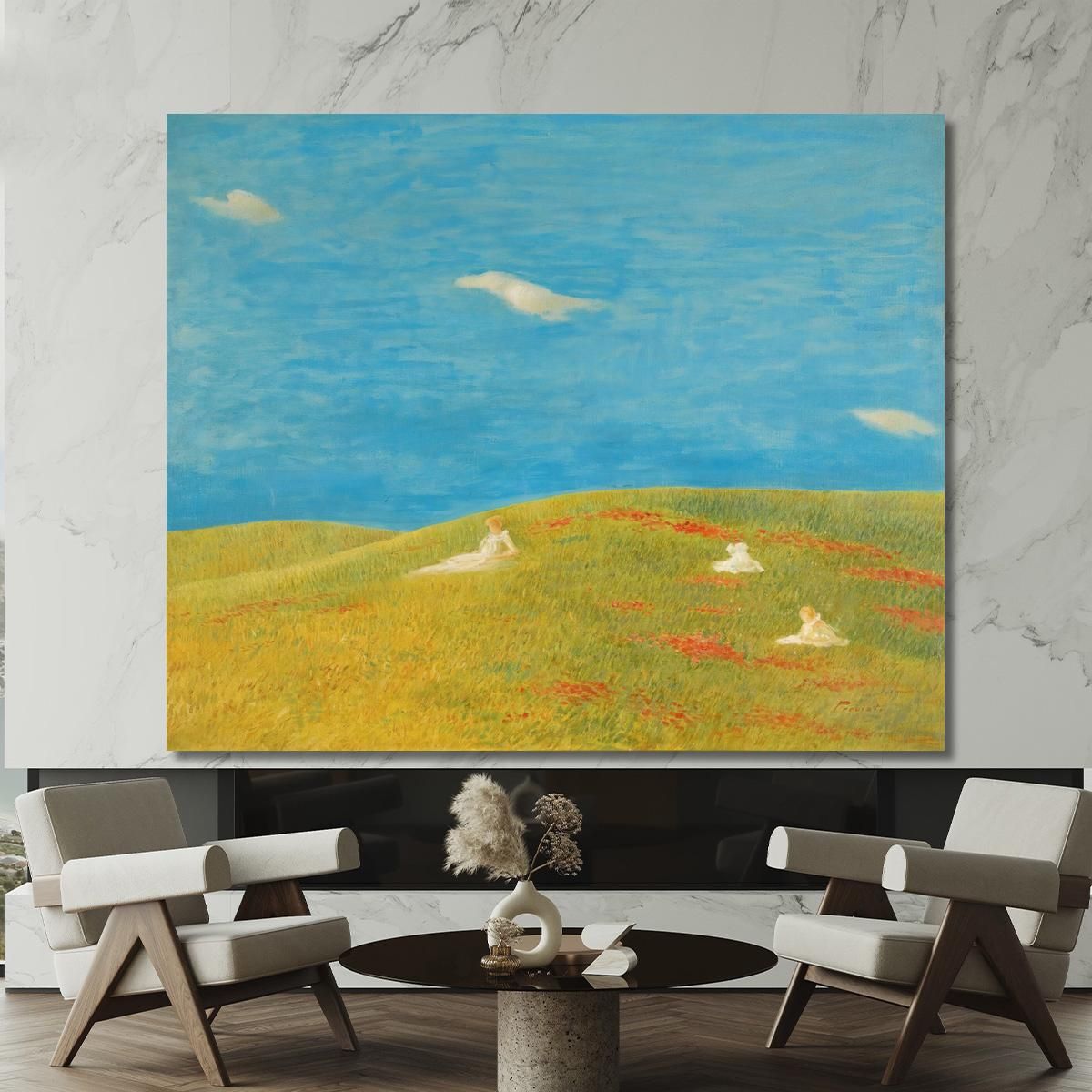 Meadow Gaetano Previati gpr14 canvas print 