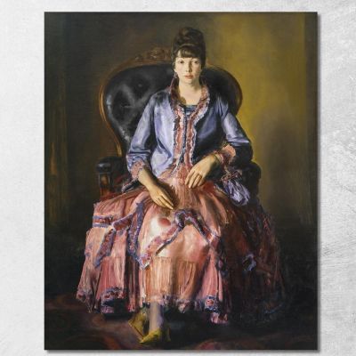 Emma In A Purple Dress George Bellows gbl5 canvas print 