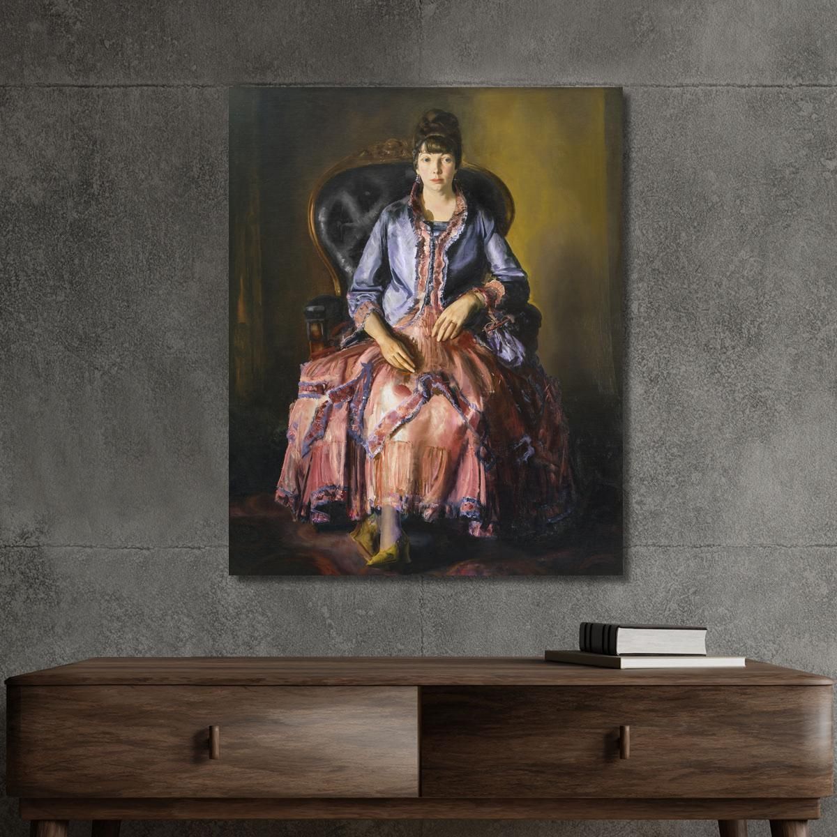 Emma In A Purple Dress George Bellows gbl5 canvas print 