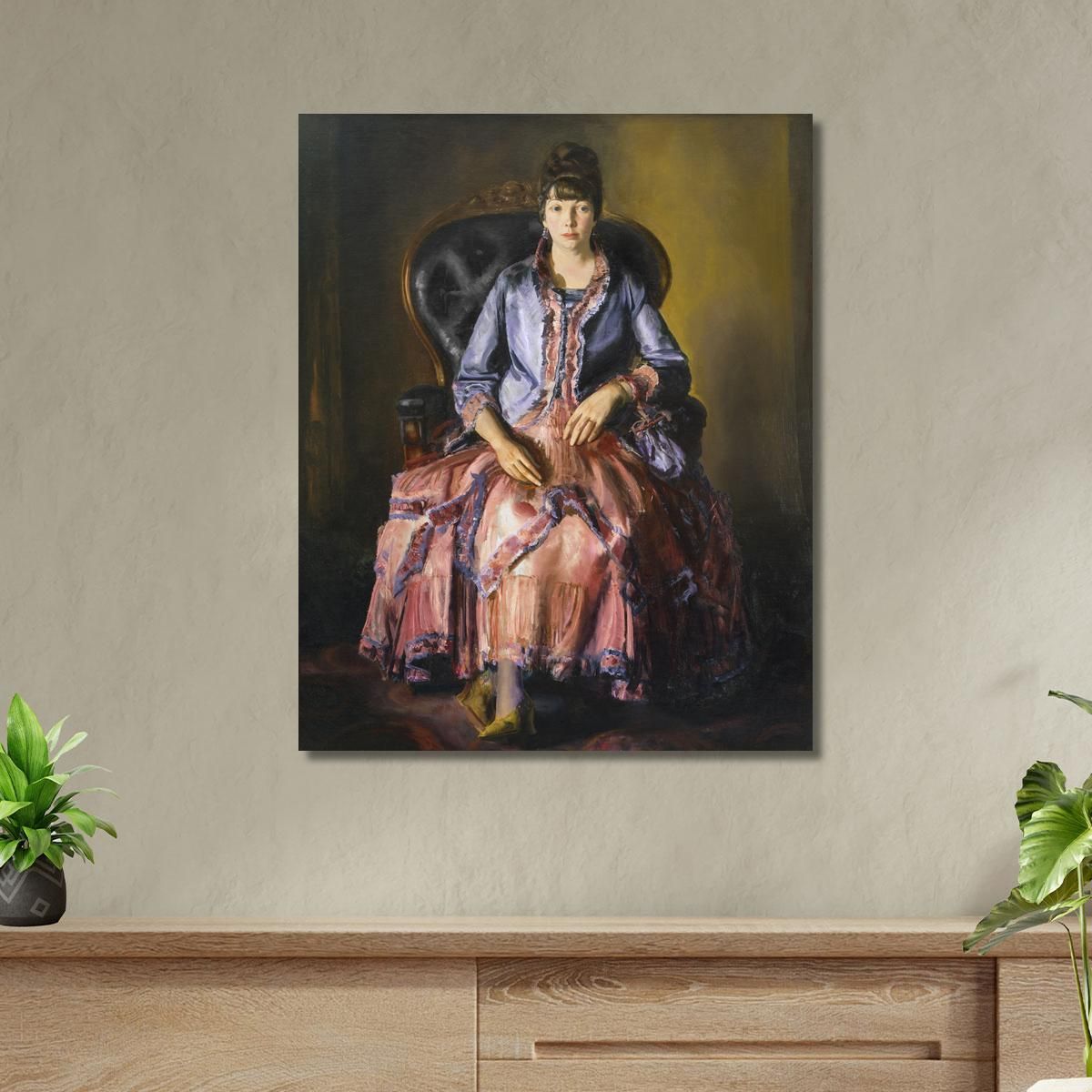 Emma In A Purple Dress George Bellows gbl5 canvas print 