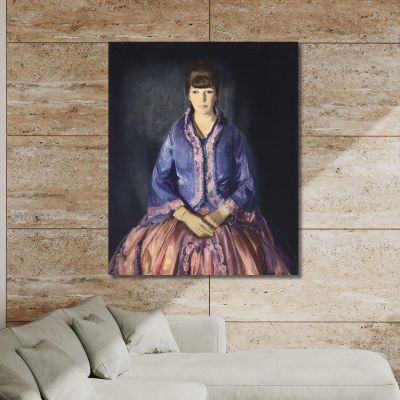 Emma In The Purple Dress George Bellows gbl6 canvas print 