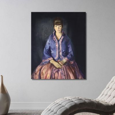 Emma In The Purple Dress George Bellows gbl6 canvas print 
