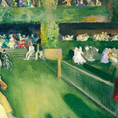 Tennis At Newport George Bellows gbl19 canvas print