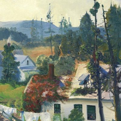 The Red Vine Matinicus Island Maine George Bellows gbl23 canvas print