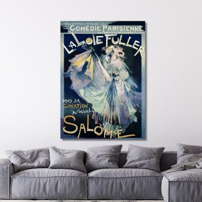 Poster Of Comedie-Parisienne With Portrait Of Loie Fuller Georges de Feure gdf12 canvas print 