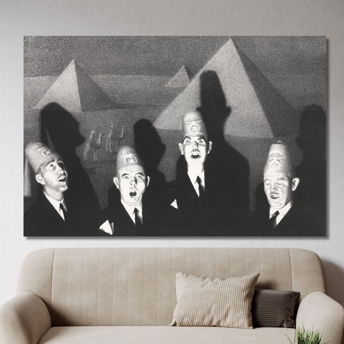 Shriner'S Quartet Grant Wood gwo4 canvas print 