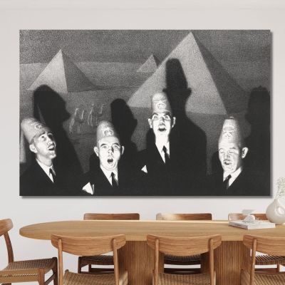 Shriner'S Quartet Grant Wood gwo4 canvas print 