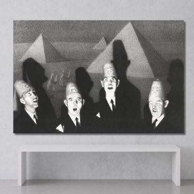 Shriner'S Quartet Grant Wood gwo4 canvas print 