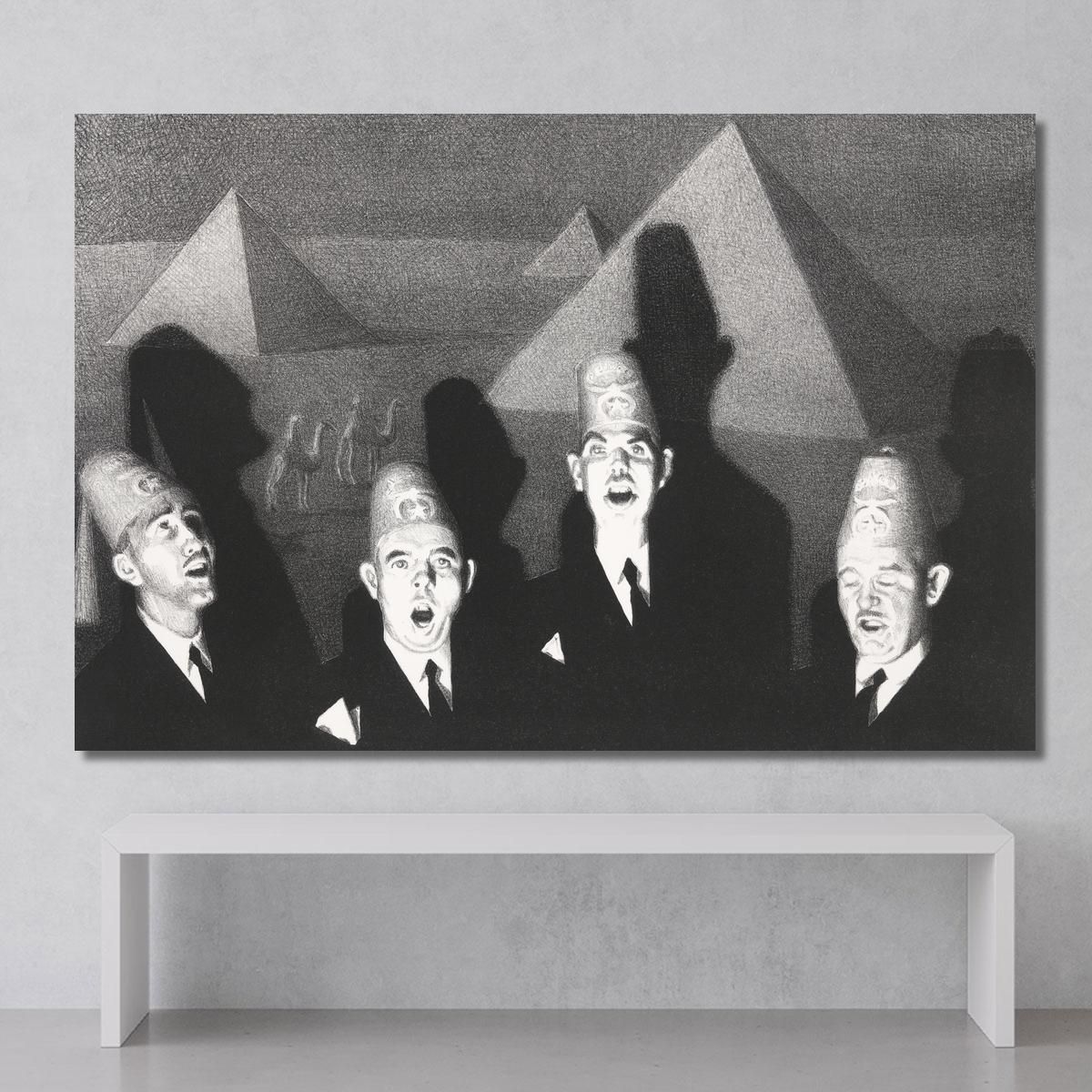 Shriner'S Quartet Grant Wood gwo4 canvas print 