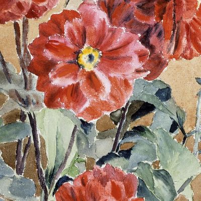 Dahlias 1915 Hannah Borger Overbeck hbo6 canvas print
