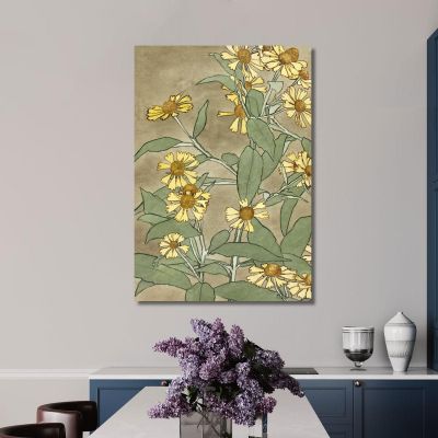 Daisies With Orange Center And Yellow Petals Hannah Borger Overbeck hbo7 canvas print 
