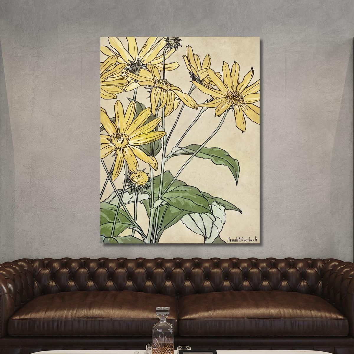Sunflowers Hannah Borger Overbeck hbo17 canvas print 