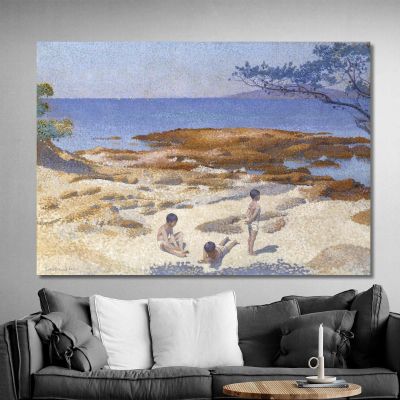 Beach At Cabasson Henri Edmond Cross hec2 canvas print 