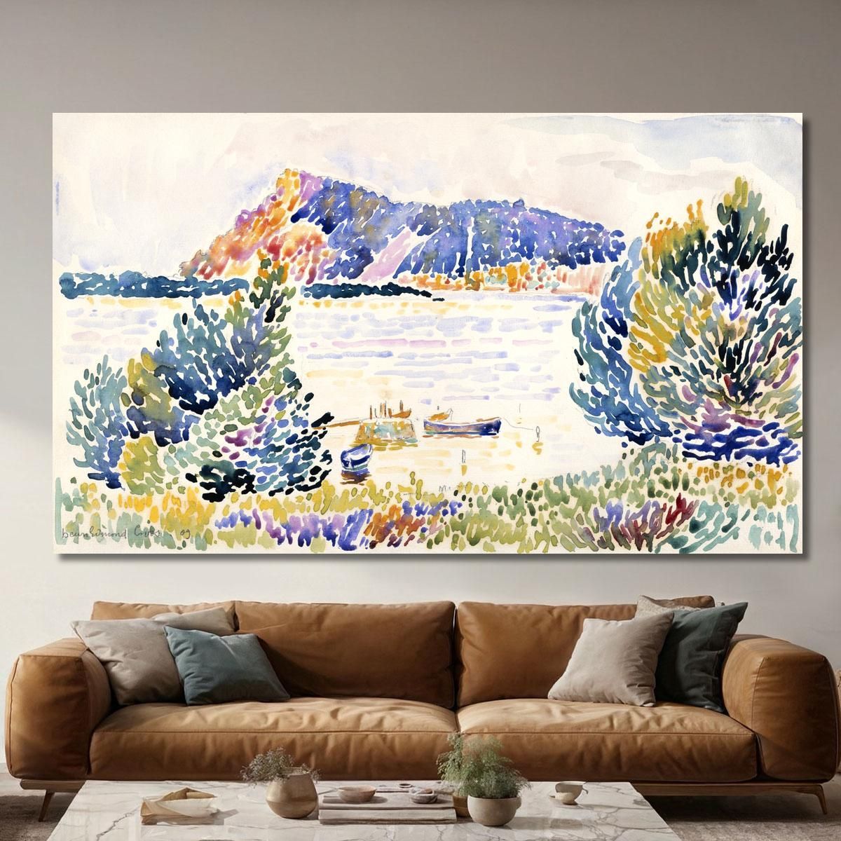 Black Head Henri Edmond Cross hec4 canvas print 