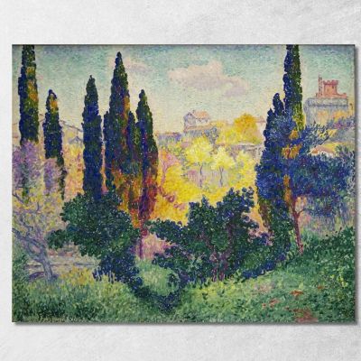 The Cypresses In Cagnes Henri Edmond Cross hec7 canvas print 