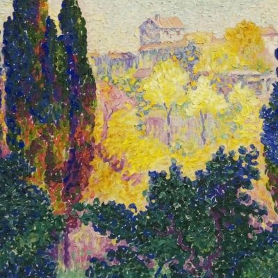 The Cypresses In Cagnes Henri Edmond Cross hec7 canvas print