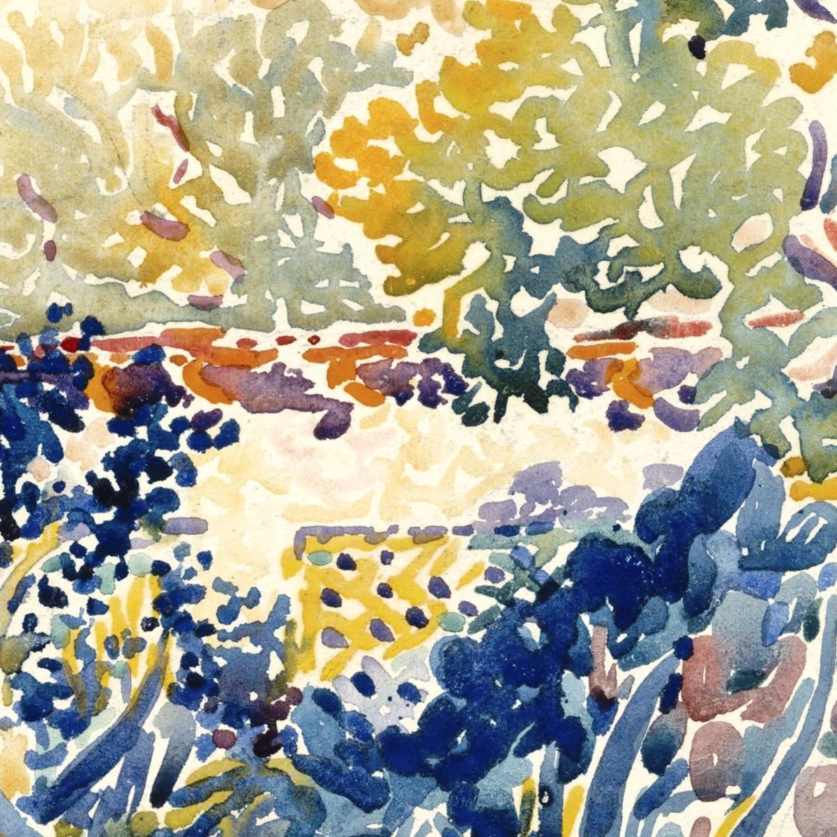 The Artist--S Garden At Saint-Clair Henri Edmond Cross hec13 canvas print