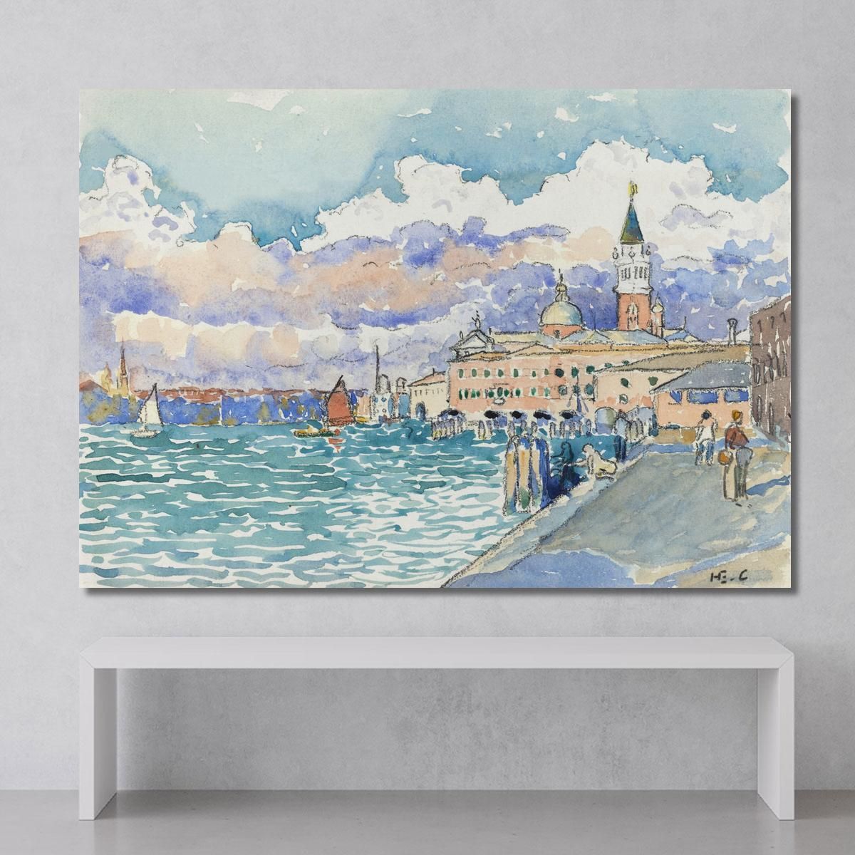 Venice Henri Edmond Cross hec18 canvas print 