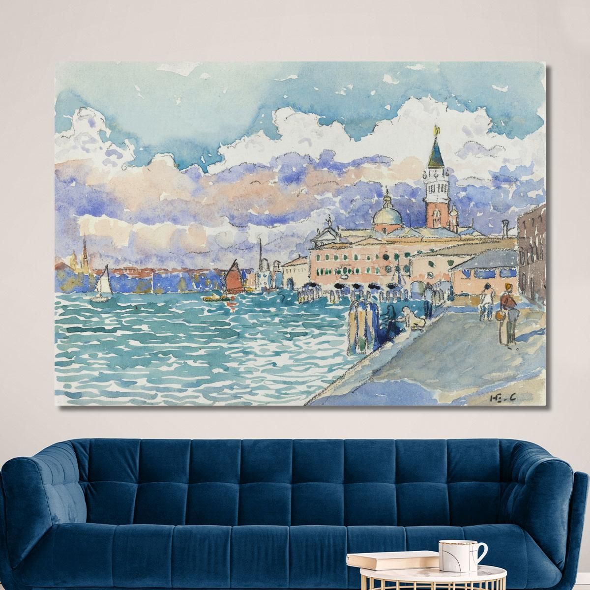 Venice Henri Edmond Cross hec18 canvas print 