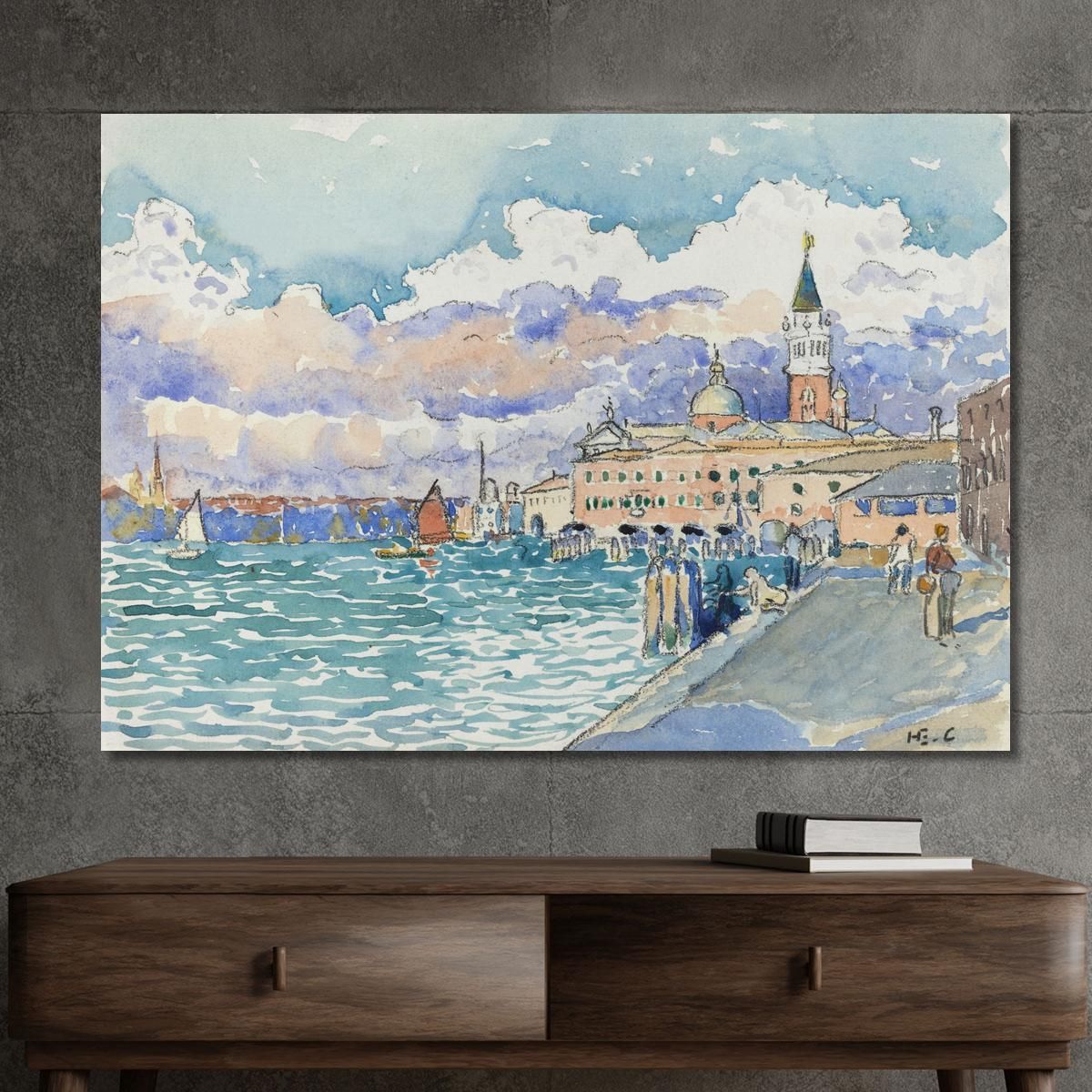 Venice Henri Edmond Cross hec18 canvas print 