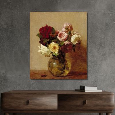 Roses Henri Fantin-Latou hfl11 canvas print 