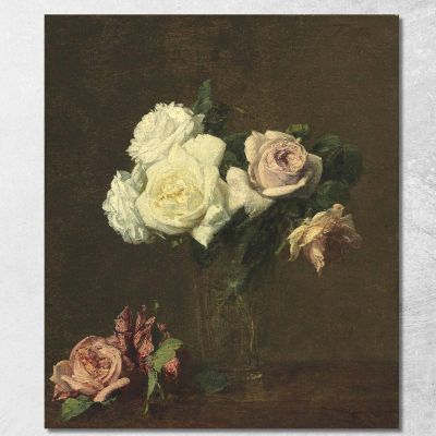 Roses Henri Fantin-Latou hfl16 canvas print 