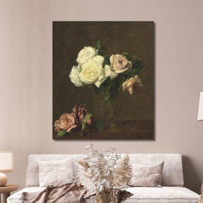 Roses Henri Fantin-Latou hfl16 canvas print 