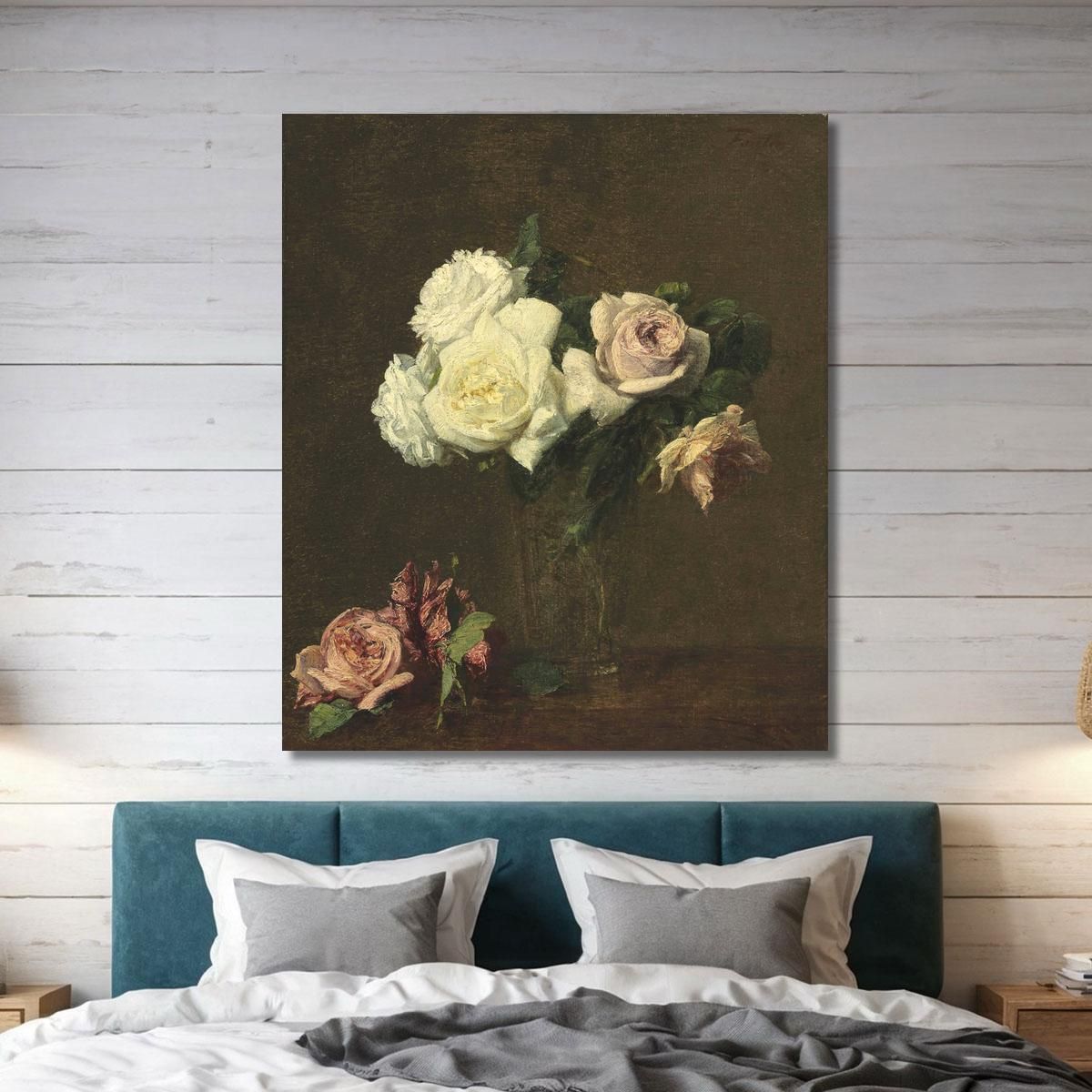 Roses Henri Fantin-Latou hfl16 canvas print 