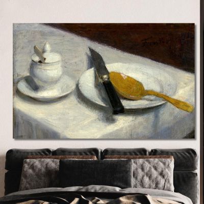 Still Life With Mustard Pot Henri Fantin-Latou hfl22 canvas print 