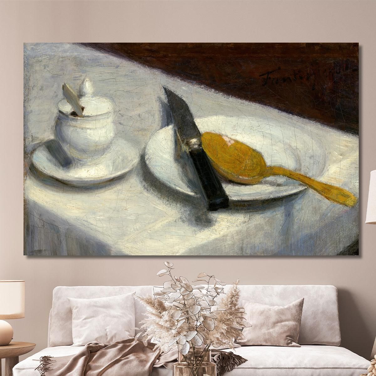 Still Life With Mustard Pot Henri Fantin-Latou hfl22 canvas print 