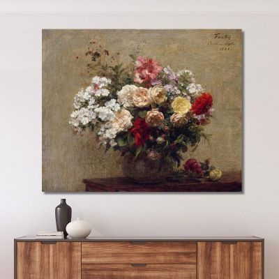 Summer Flowers Henri Fantin-Latou hfl24 canvas print 
