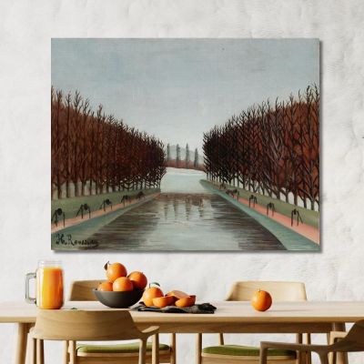 The Canal Henri Rousseau hrs12 canvas print 