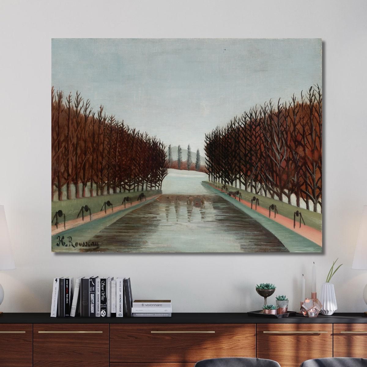 The Canal Henri Rousseau hrs12 canvas print 