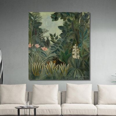 The Equatorial Jungle Henri Rousseau hrs32 canvas print 