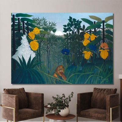 The Repast Of The Lion Henri Rousseau hrs36 canvas print 