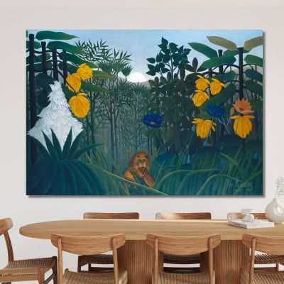 The Repast Of The Lion Henri Rousseau hrs36 canvas print 